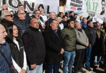 Marcha sindical en Morón contra el ajuste