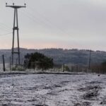 La nieve llegó a localidades de la provincia de Buenos Aires