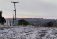 La nieve llegó a localidades de la provincia de Buenos Aires